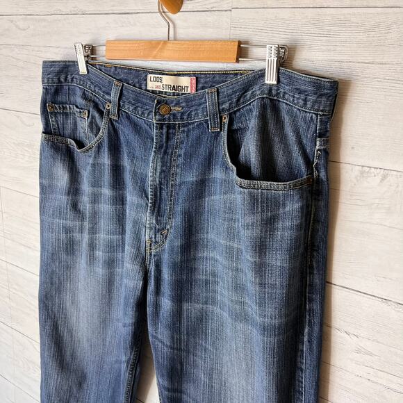 Levis Jeans Mens Size 38 X 32 Loose Straight Fit 569 Denim 100% Cotton - Picture 7 of 16